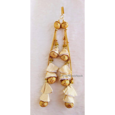 Beige / Blue / Red And Gold Sequins Tassels, Bridal Tassels, Decorative Tassels